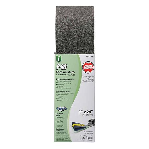 Shopsmith Coarse 60-Grit Belt Sandpaper 3-in W x 24-in L 4-Pack in the ...