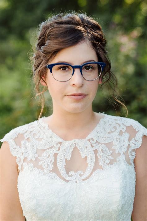 wedding makeup with glasses