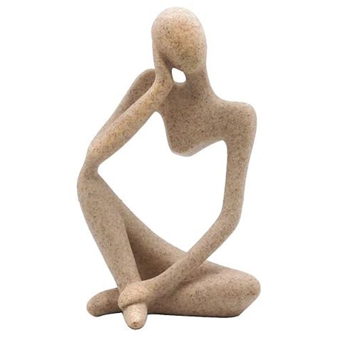 Buy Keep Thinking Abstract Sculptures, Resin Thinker Statue for ...