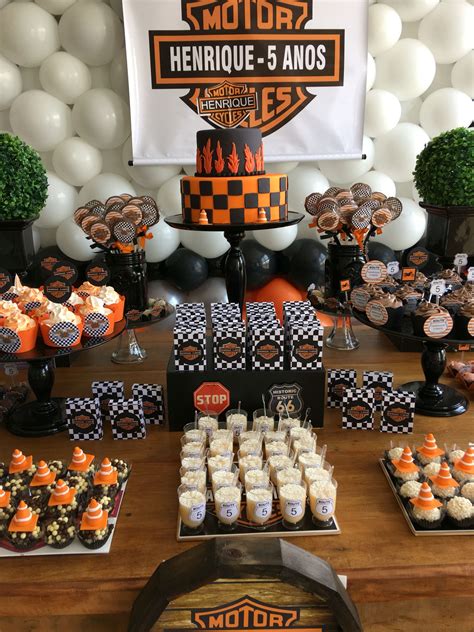 Harley davidson motorcycle party birthday party ideas photo 20 of 28 ...