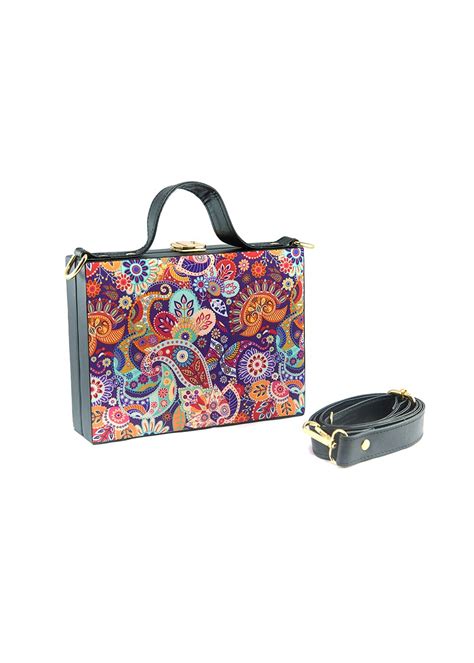 Get Intricate Floral & Paisley Printed MDF Box Bag at ₹ 1599 | LBB Shop