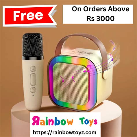 FREE Karaoke Mike with Shopping – Rainbow Toys