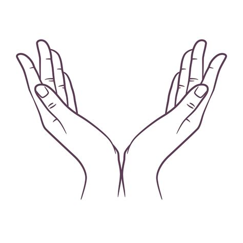 Download Line art drawing of praying hand. Praying hands for free | How to draw hands, Prayer ...