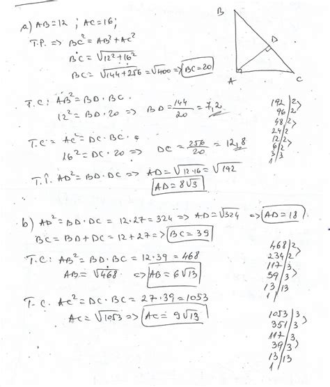 in tabelul de mai jos sunt elementele unui triunghi ABC m(A)=90°,cu AD ...