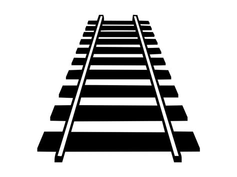 Railroad Tracks Clipart Black And White at Betty Sansbury blog