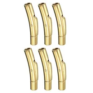 uxcell Leather Cord End Clasp, 6Pcs 3mm Hole Column Clasps Connectors ...
