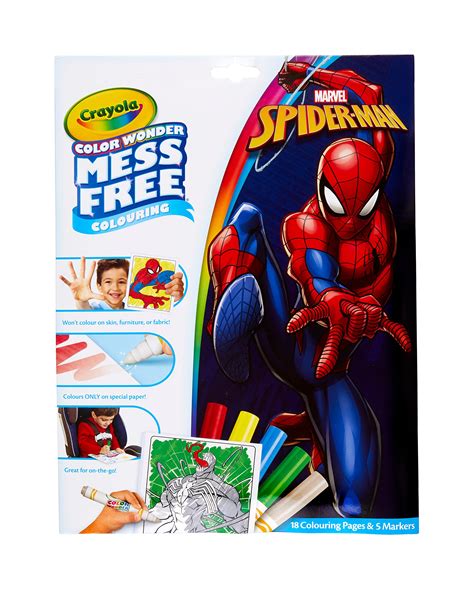 Crayola Color Wonder Marvel Spider Man Mess Free Colouring Book ...