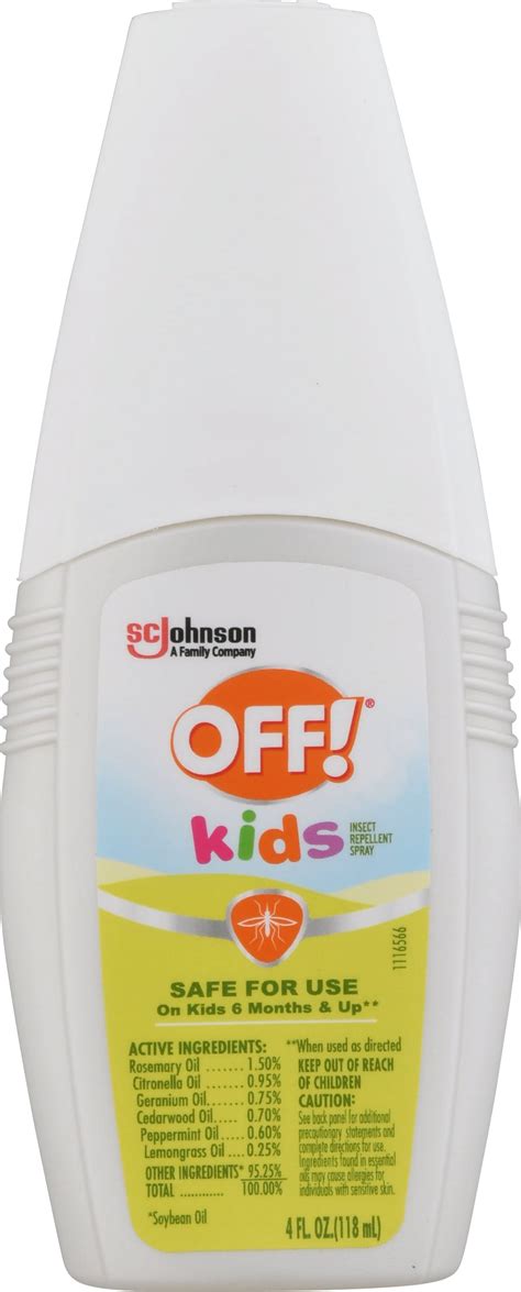 OFF! Natural Insect Repellent, Kids Mosquito Spray, DEET Free, Safe for ...