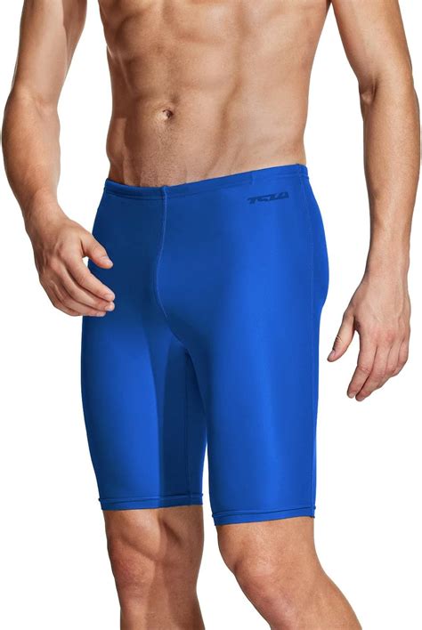 TSLA Men's Swim Jammer Racing Trunks UPF 50+ Sun Protection Endurance ...