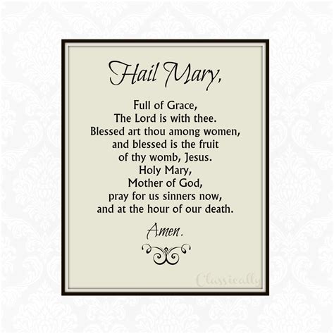 Hail Mary Prayer Catholic