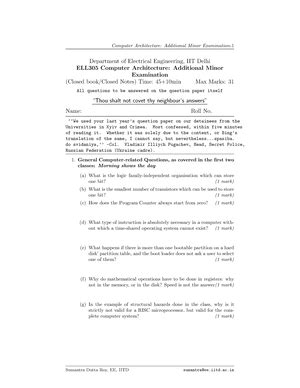 COA UNIT 2 - Design of control unit: Hardwired control unit 2. To ...