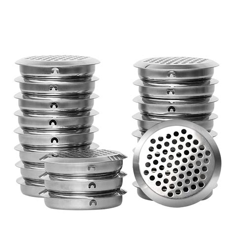Stainless Steel Air Vent Hole, 20 PCS Ventilation Louver Round Shaped ...