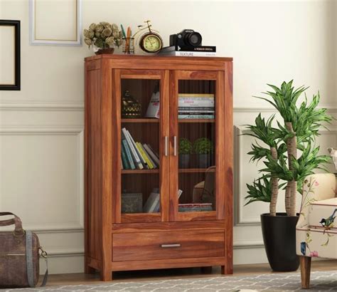 ANGEL FURNITURE Solid Sheesham Kitchen Medium Storage Crockery Cabinet ...