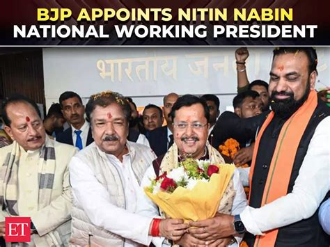 Nitin Nabin appointed BJP national working president, youngest leader ...
