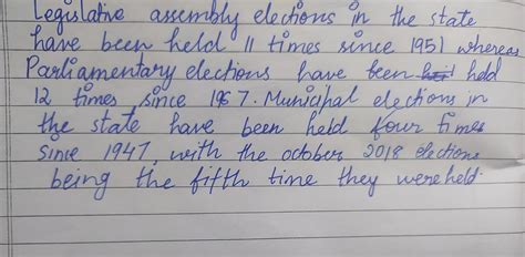 Collect information about any of the elections held in the erstwhile ...