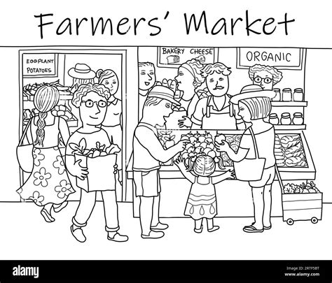 Market vegetables fruits sale Black and White Stock Photos & Images - Alamy