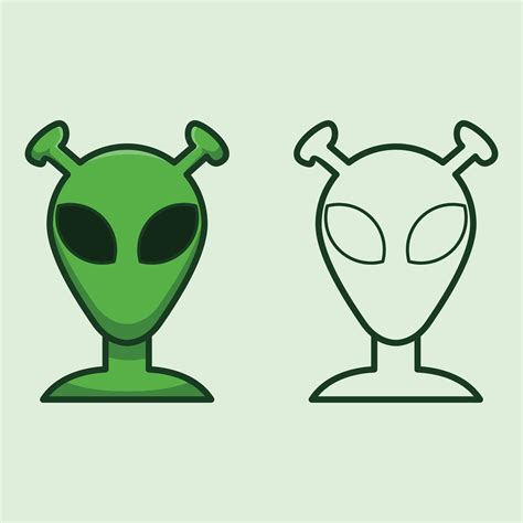 alien cartoon vector illustration 10360645 Vector Art at Vecteezy