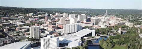Aerial view of a city skyline featuring modern buildings and urban landscape, representing managed IT services in Pennsylvania.