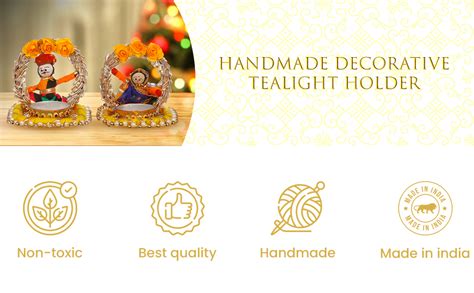 Buy JH Gallery Handmade Recycled Material Rajasthani Dolls Puppet ...