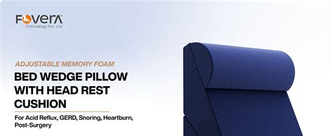 FOVERA Memory Foam Wedge Pillow | 2 Years Warranty | Adjustable Wedge ...