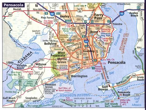 Detailed maps cities FL Daytona Beach, Jacksonville, Miami, Orlando ...