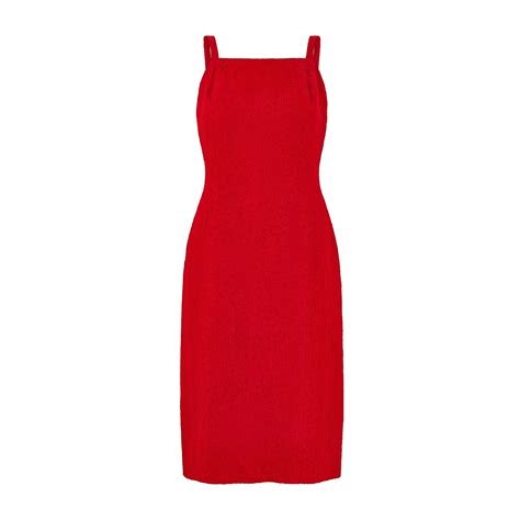 ARCHIVE - 1960s Brunot Soeurs French Couture Red Watteau Train Dress ...