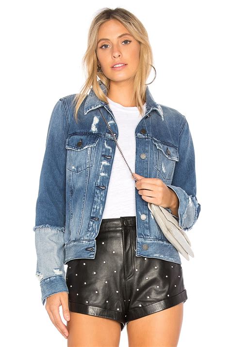 ei8ht dreams Reverse Sleeve Denim Jacket Medium Destroyed in Medium ...
