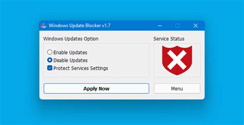 Windows Update Blocker 的图像结果