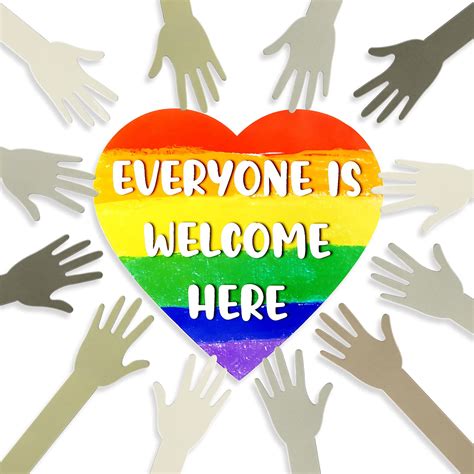 Buy 54 Pieces Everyone is Welcome Here Sign Set Welcome Sign for ...
