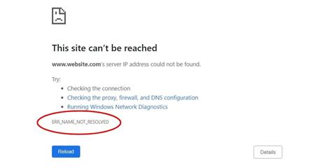 Image result for Err Name Not Resolved Edge