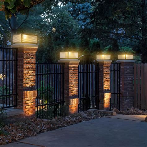 Pillars Lights Driveway Entrance