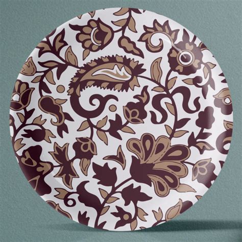 Ikat Print Porcelain Wall Plates Set of 5 – Nestroots
