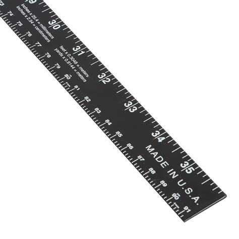 Hyper Tough 36-Inch x 1-Inch Aluminum Ruler - Walmart.com - Walmart.com