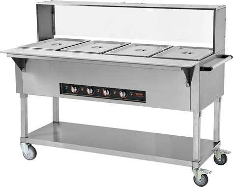 VEVOR 4-Pan Commercial Food Warmer, 4 x 20.6QT India | Ubuy