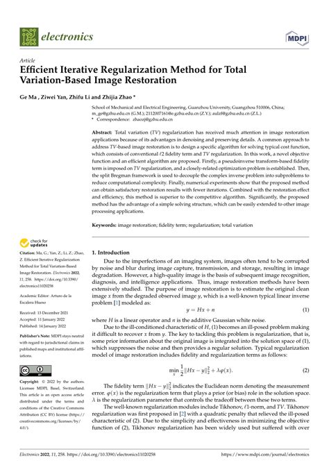 Image result for Total Variation Regularization
