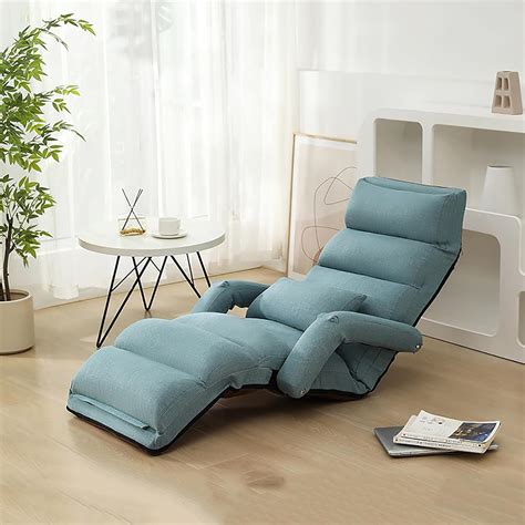 Amazon.com: NaKeah Foldable Lazy Sofa, Indoor Chaise Lounger Sofa with ...