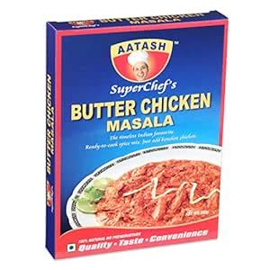 AATASH Superchef's Ready to Cook Butter Chicken Masala - Pack of 1 (250 ...