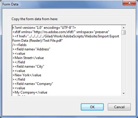 Import Data to PDF Form 的图像结果