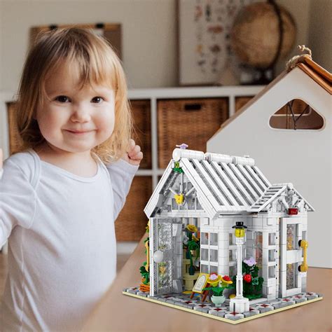 Buy Flower House Building Toys Flower Room Building Block Set with LED ...