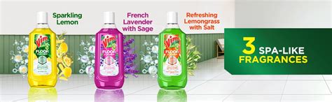 Vim Floor Cleaner: 1000ml | Sparkling Lemon | 100% Removal of stains ...