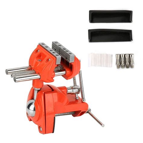 Buy 360° Rotating Bench Clamps Vise 70mm Jaw Width Adjustable Milling ...