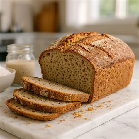 Pan de masa madre sin gluten sin goma xantana con miga suave estable ...