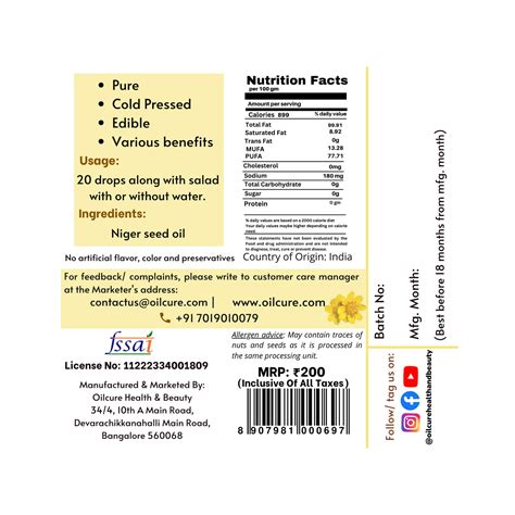 Niger Seed Oil|Niger Seed Oil Online|Ramtil Oil|Nyger Seed Oil|Ram Til ...