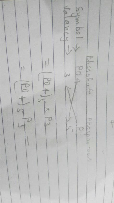 What is the formula of phosphate phosphorus by Criss Cross method ...