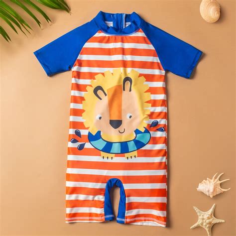 Baby Moo Playing Lion Beach Bodysuit One-Piece Swimsuit Pool Swimming