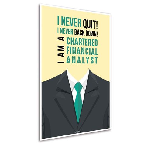 ArtinKart - CFA Chartered Financial Analyst Poster, Posters for Office ...