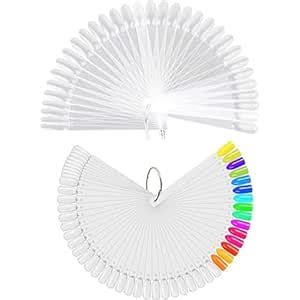 NAILWIND Fan Shape Nail Art Polish Display Tips, False Nails Sample ...