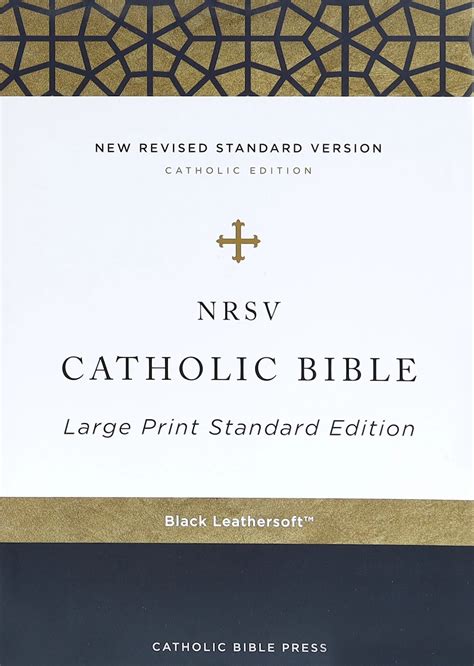 NRSV Catholic Bible Large Print Black | Koorong