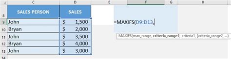 Excel Maxifs Formulas 的图像结果