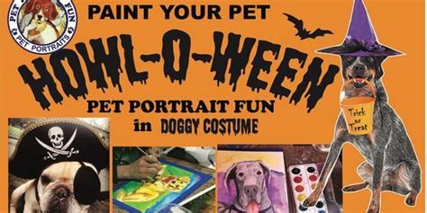 HOWLOWEEN Sip and Paint a Pet Portrait Fun- Barking Dog New York, Sat ...